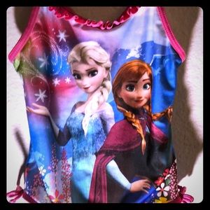 Girls Frozen one piece bathing suit